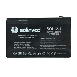 SOLİNVED Solinved 12v 7 Ah Ups Ve Alarm Aküsü (PREMİUM)