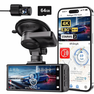 Red Tiger 4K Dash Cam F7N Touch, Araç Kamerası Ön & Arka, WiFi & GPS