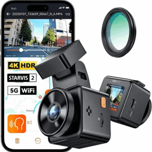 VANTRUE E1 Pro 4K HDR STARVIS 2 Araç Kamerası – GPS, WLAN, Sesli Komut, Gece Görüşü