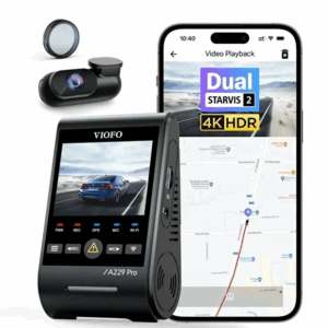 Viofo A229 Pro 2 Kameralı Ön Arka 4k 2k Hdr Sony Starvis 2 Sensörlü Wi-fi Gps'li Araç Kamerası